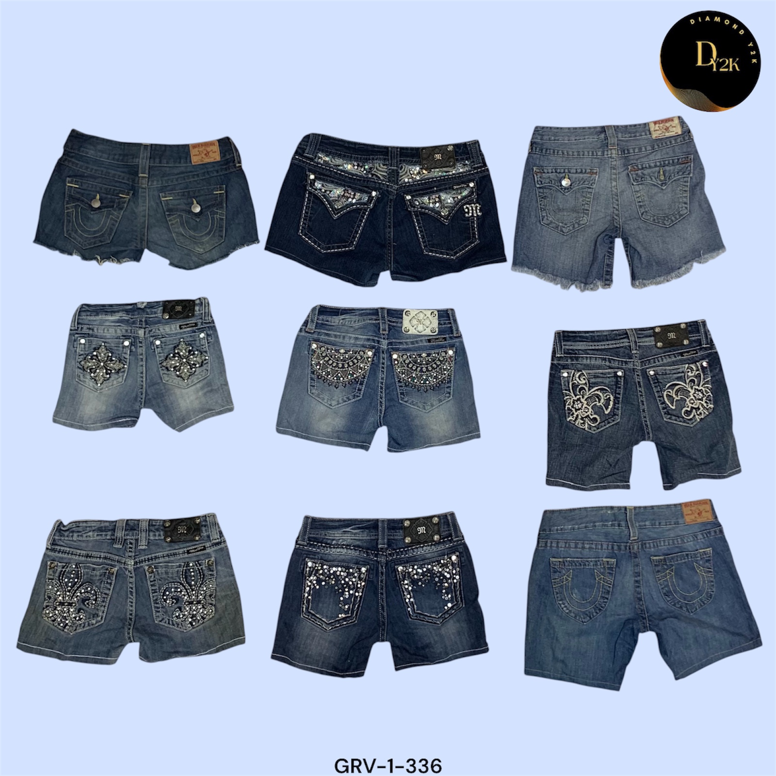 Collection de Shorts Authentiques True Religion & Miss Me (GRV-1-336)