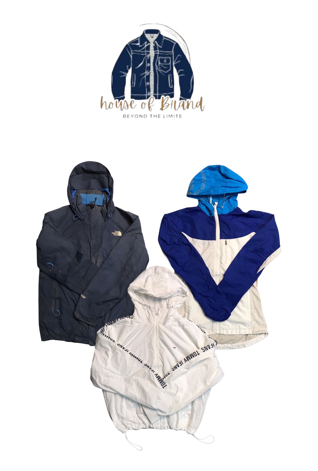 The North Face, Adidas, Nike, Nautica, Umbro, Tommy Jeans giacca a vento