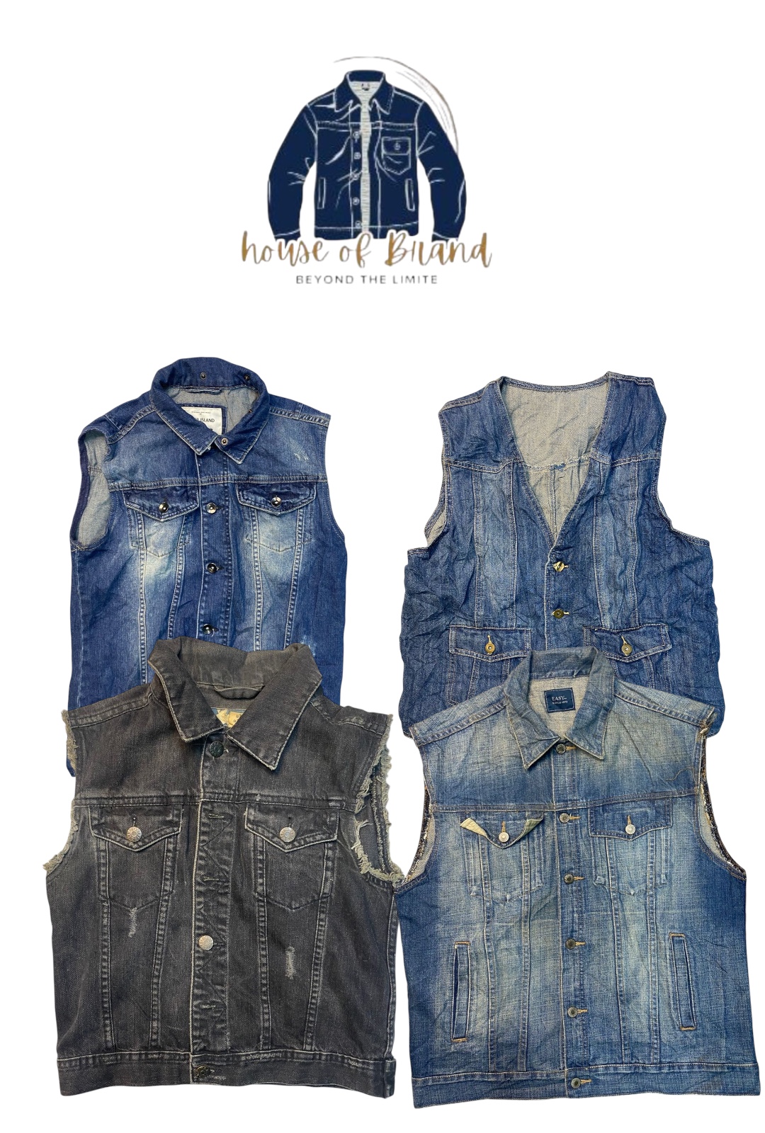 Y2k Denim vest jacket