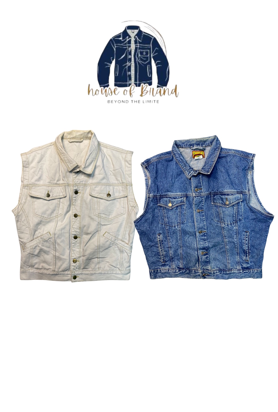 Y2k Denim Vest jacket