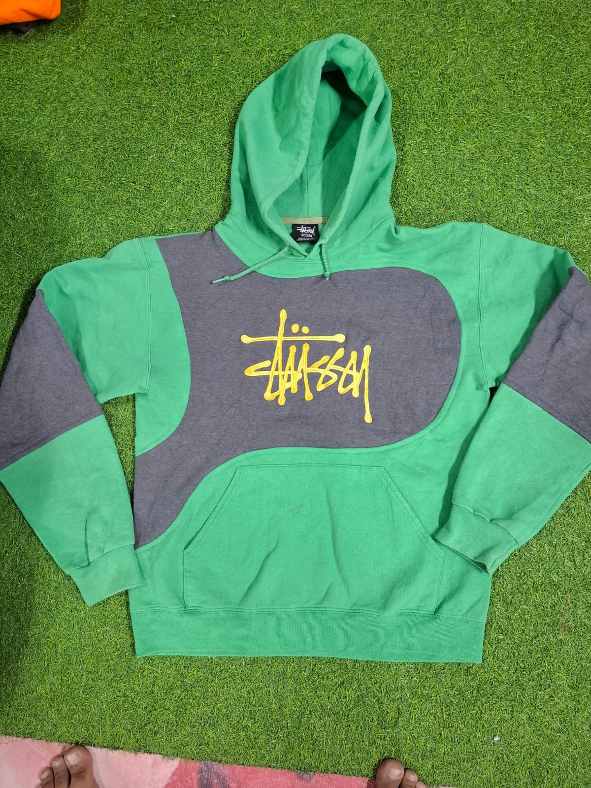 Rework-Stil stüssy Pullover Hoodie