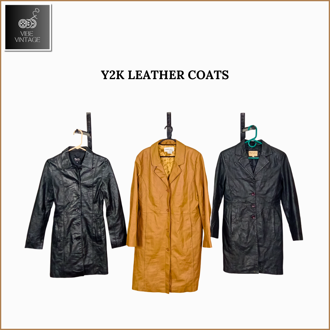 Y2K LEATHER COATS - 08 PCS