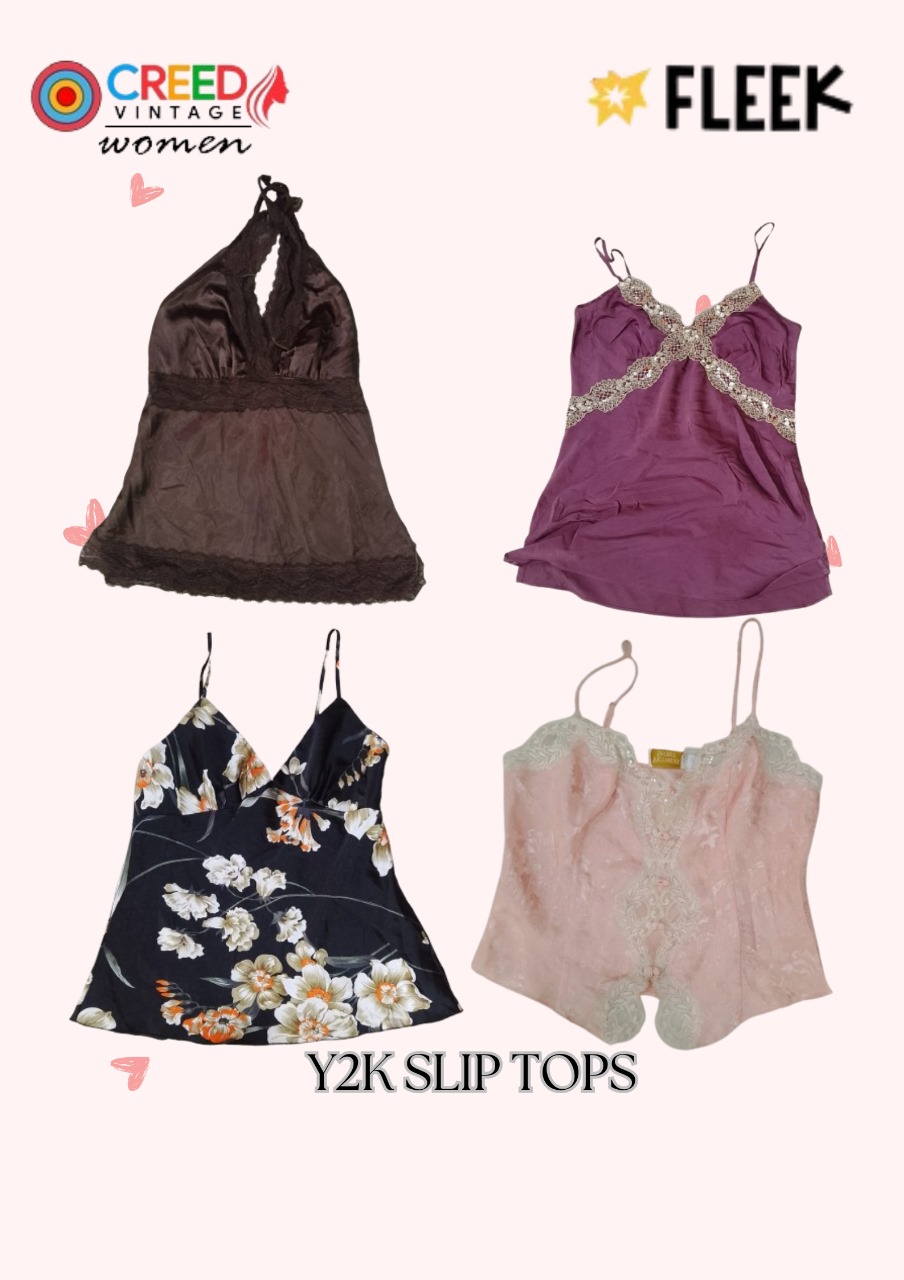 CR3477 Y2K Slip Tops - 15 Pcs