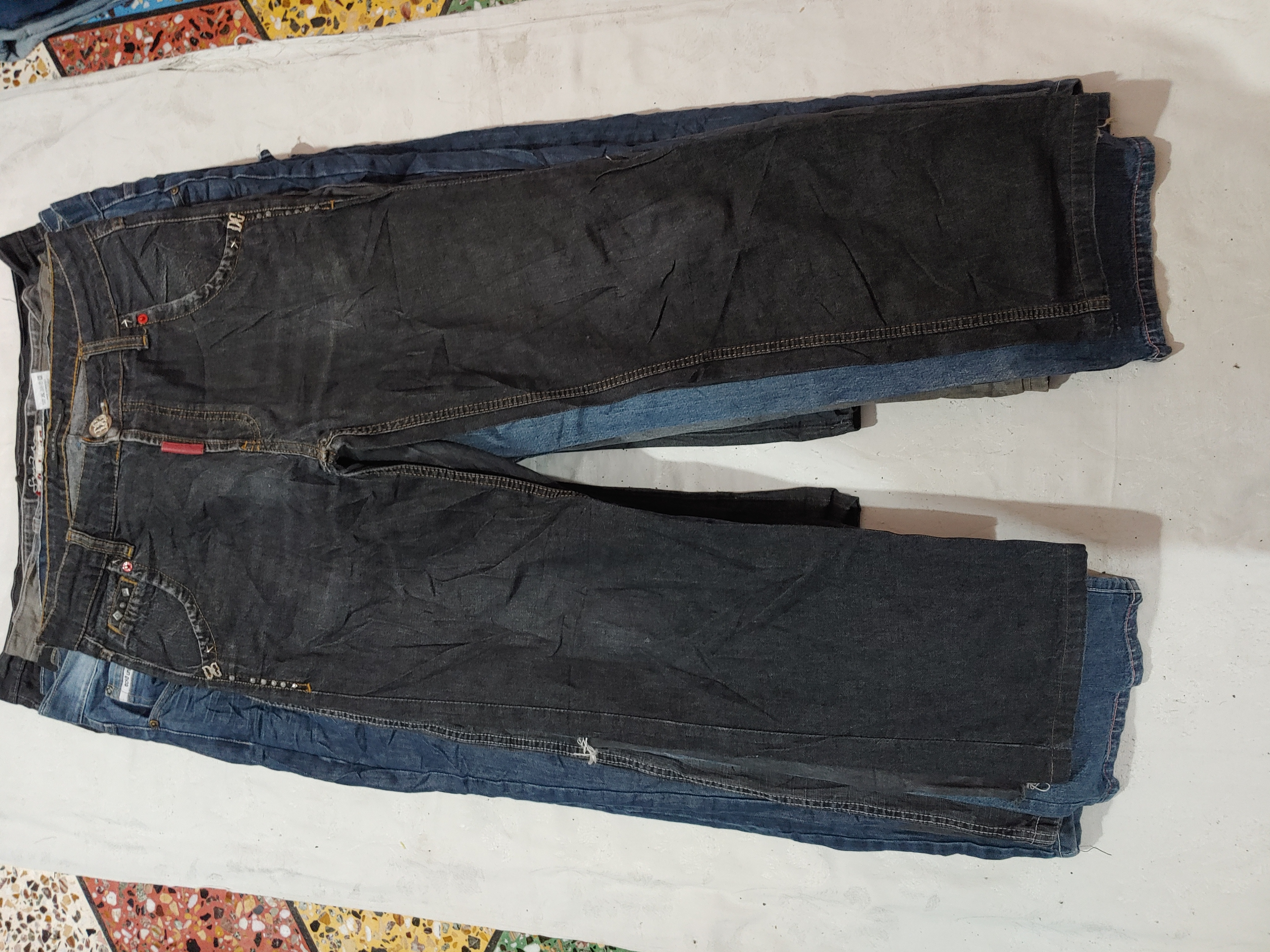 TAV#110 Men Designer Baggy jeans - 14 pcs