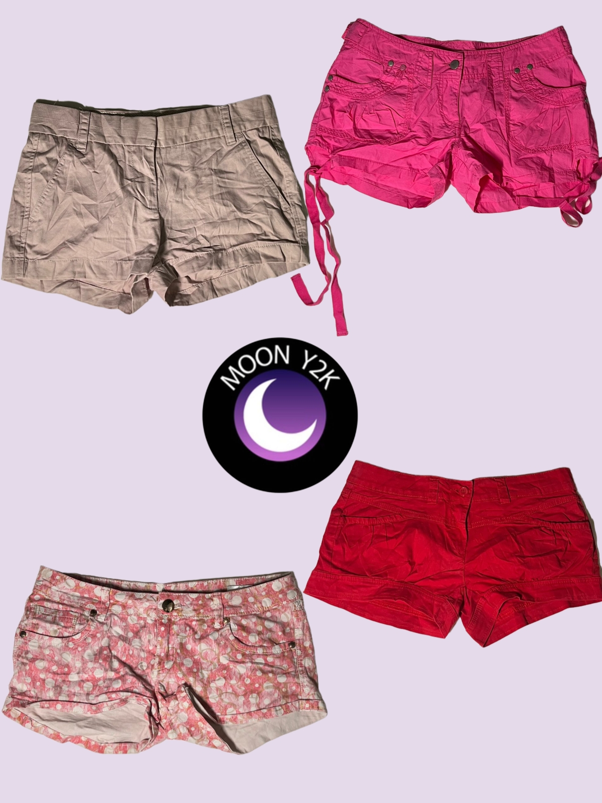 Shorts courts colorés funky Y2K (M-13)