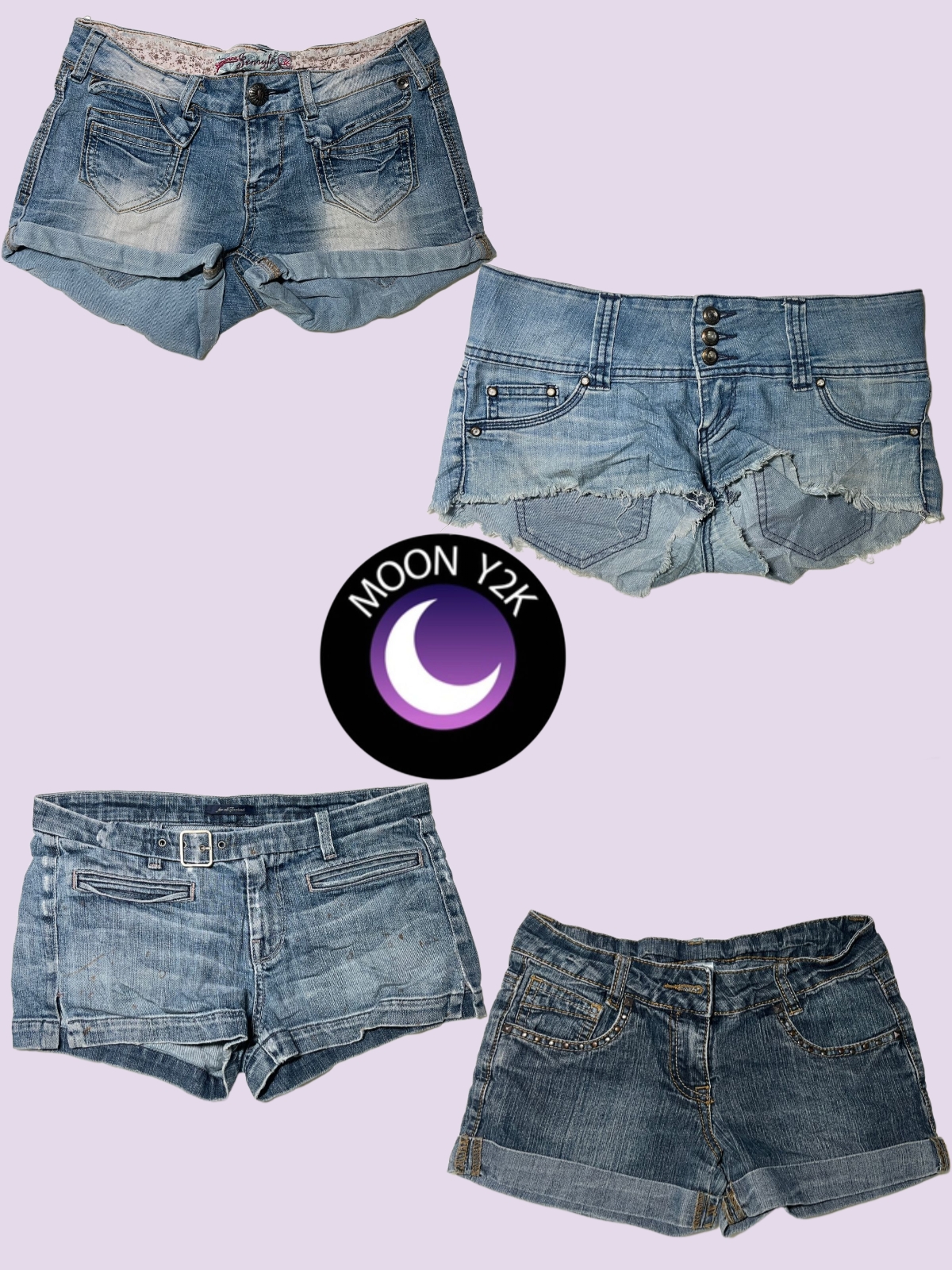 Y2k IT Girl Denim-Shorts (M-11)