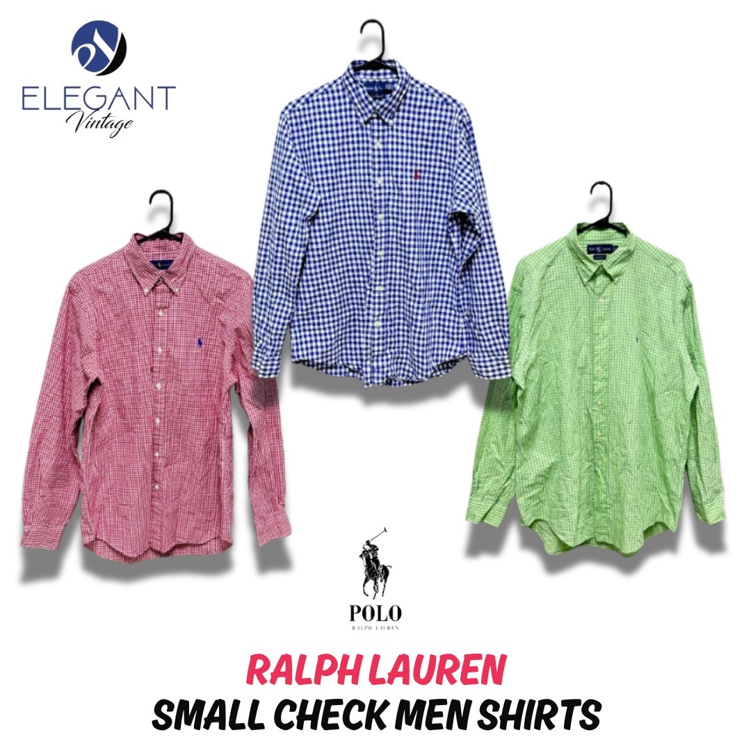 Ralph Lauren Men Shirts (Small Check) - 35 pieces