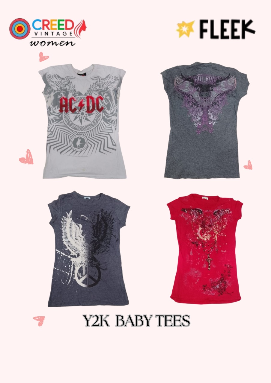 CR3490 Y2K Baby T-Shirts - 15 Stück