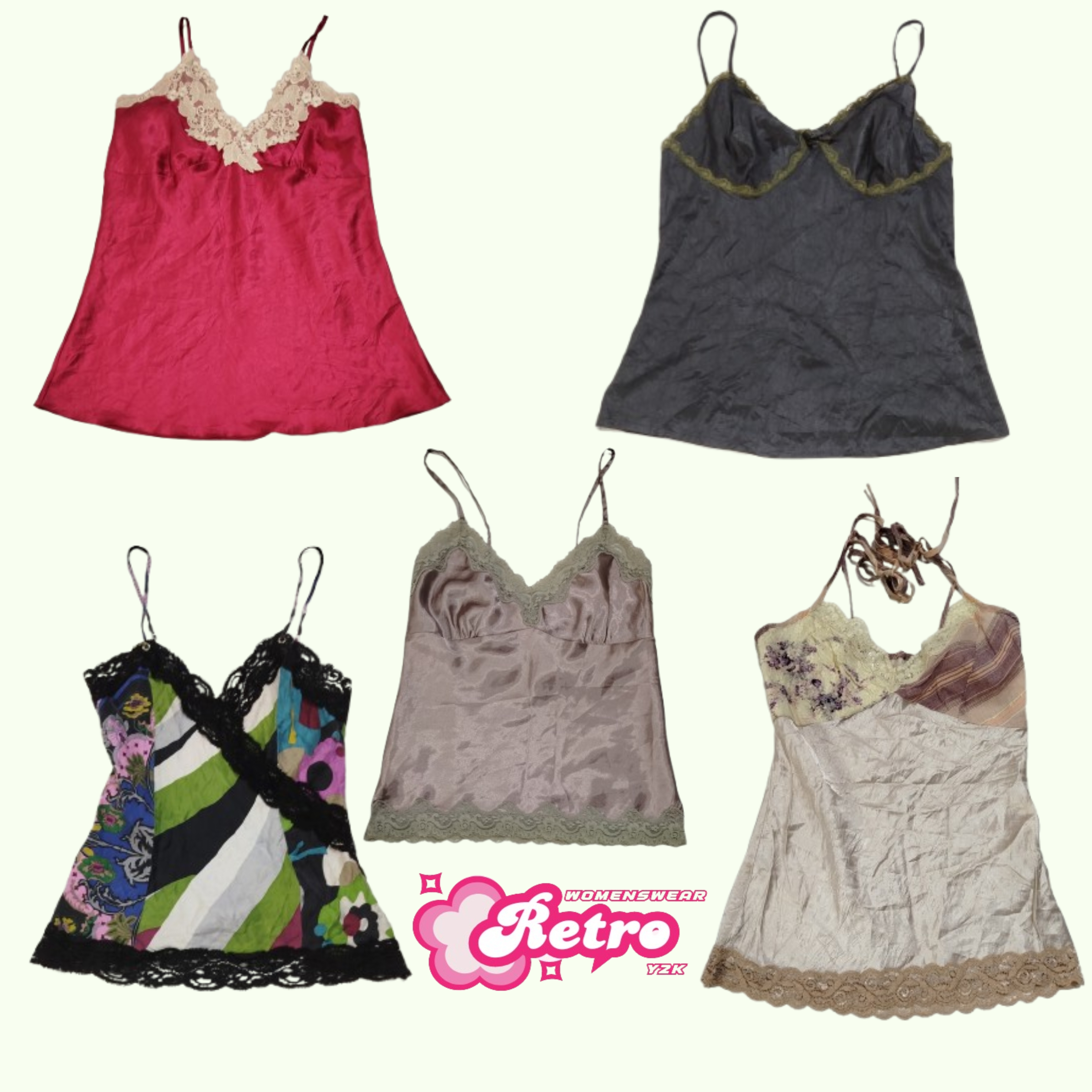 Y2K Silk Cami Tops Mix ( Feb-010)