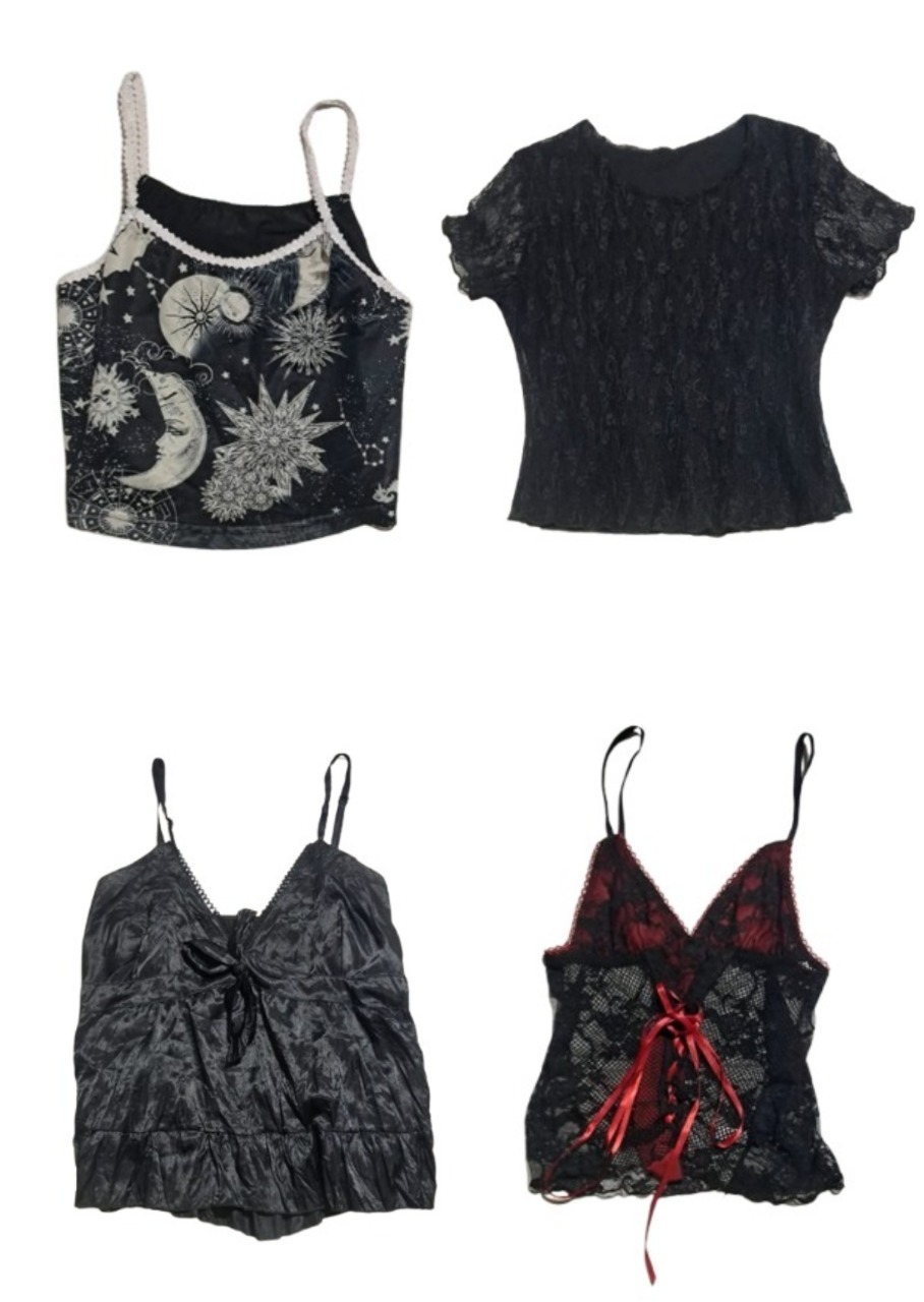 Y2k romantic cami tops