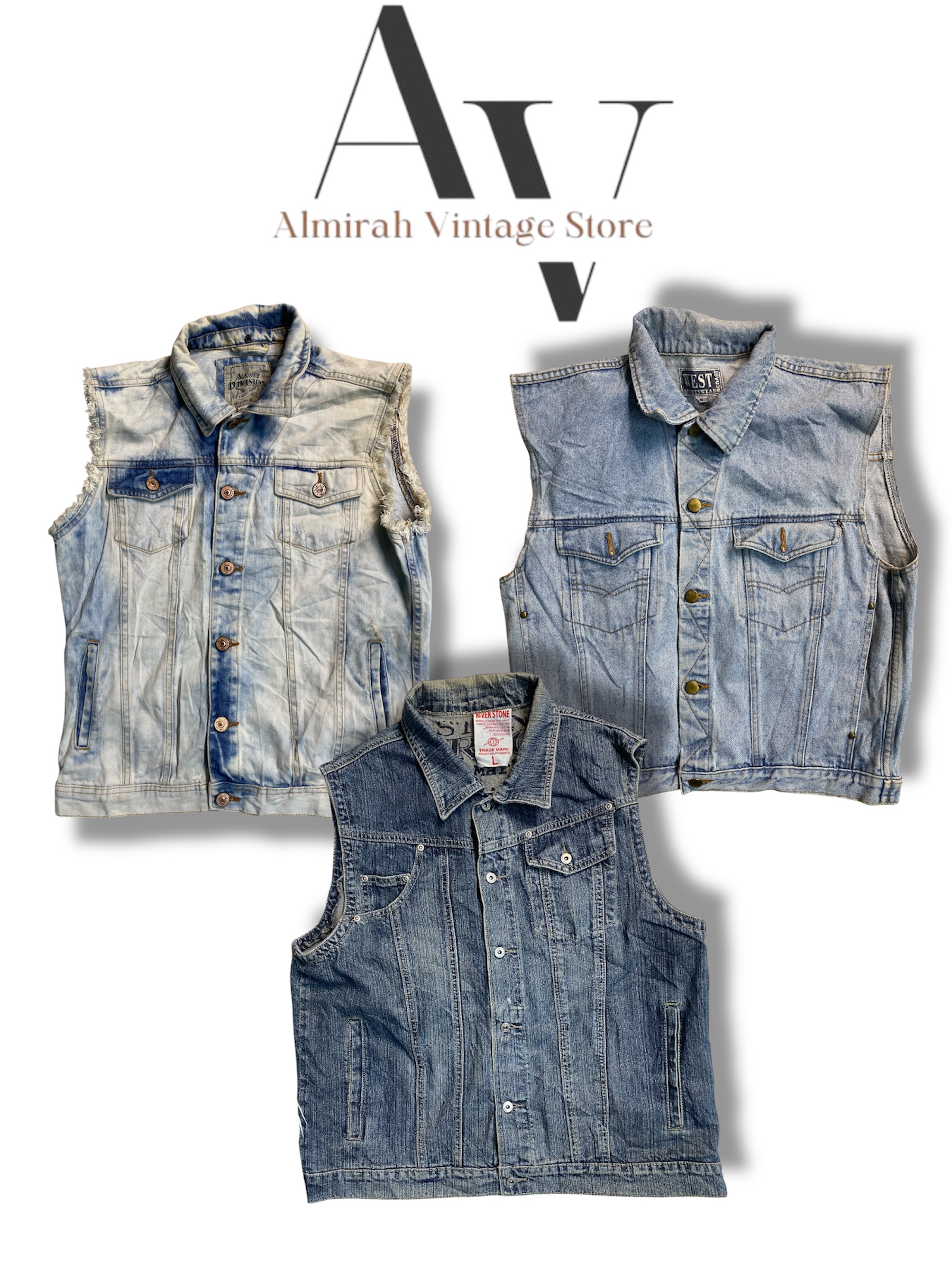 Y2k VEST DENIM 15 pezzi