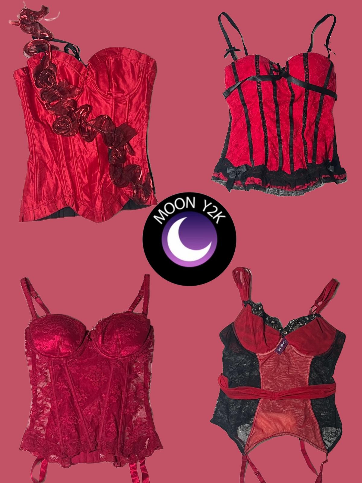 Y2k Romantic Red Corsets Valentine Special (M-18)