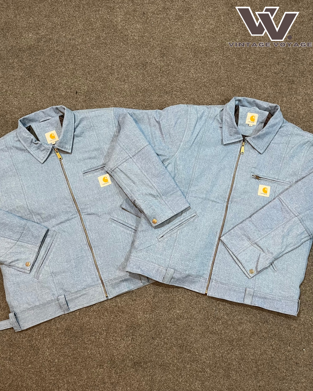 Vintage Carhartt Rework Style Denim Detroit Jackets - MOQ 25 pcs #2525