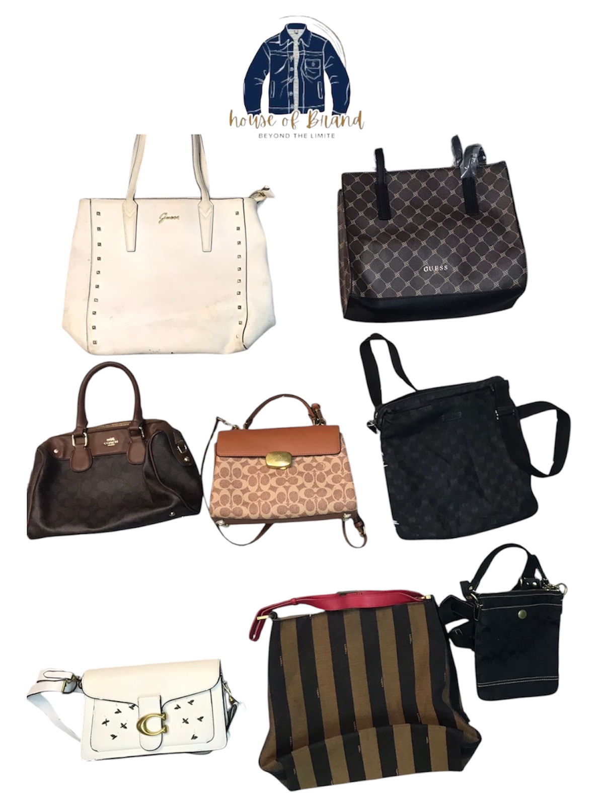 Luxurious Gucci,Guess and fendi bags