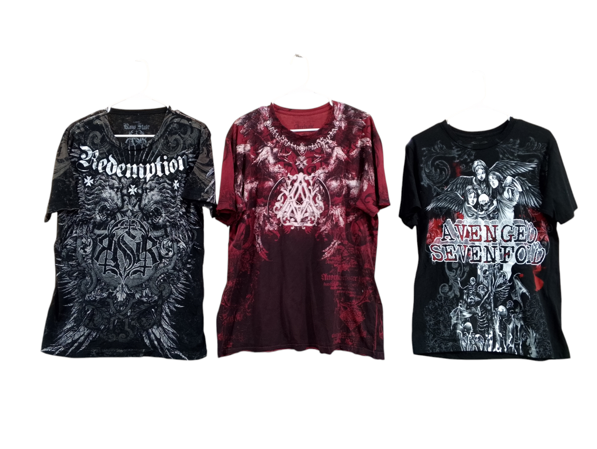 Affliction style t-shirts grade abc - 24 pcs - feb6/25