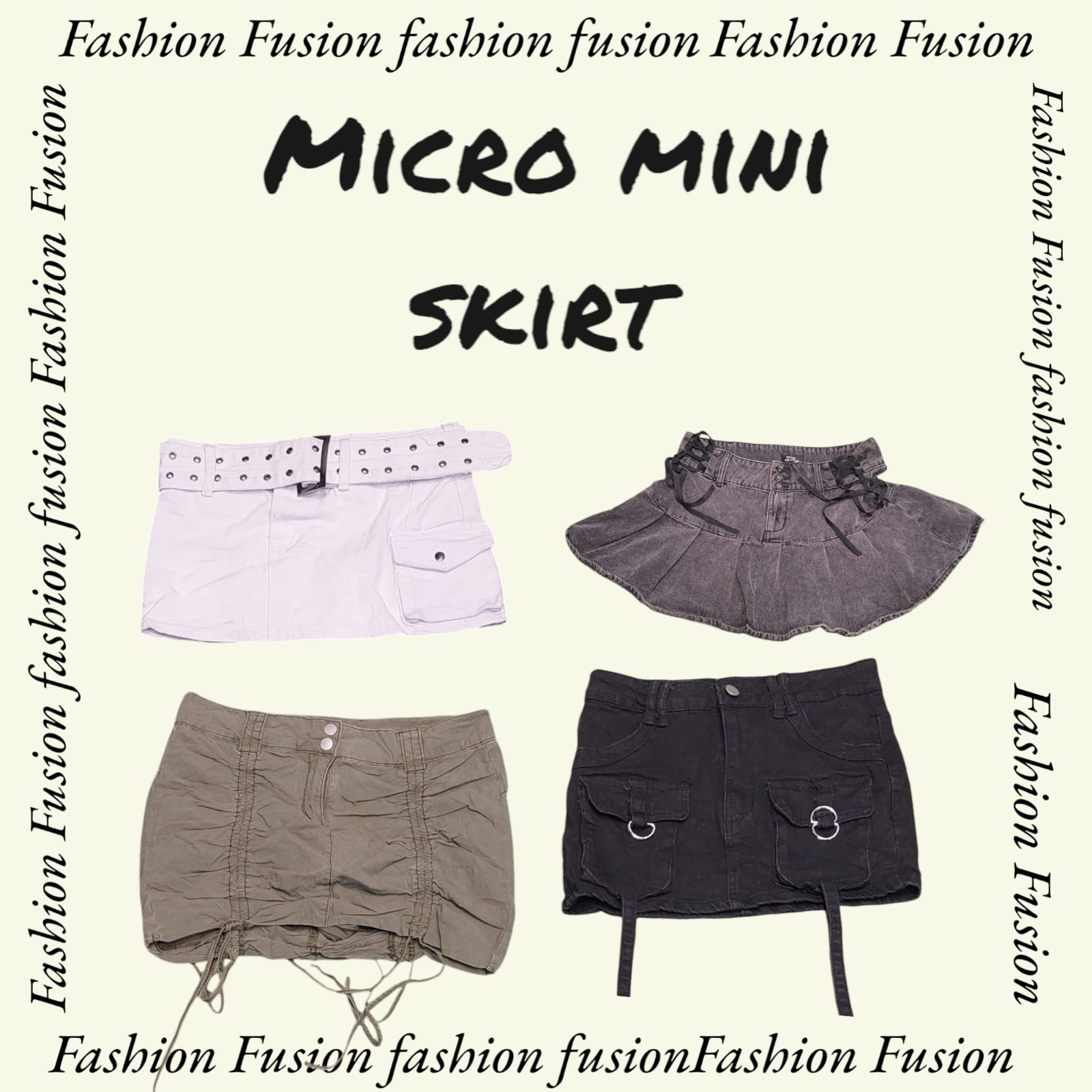 Y2k micro mini skirt (FF-506)