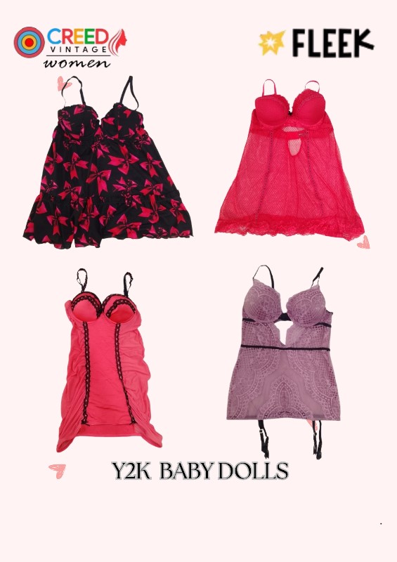 CR3516 Y2K Baby Doll Tops - 13 Pcs