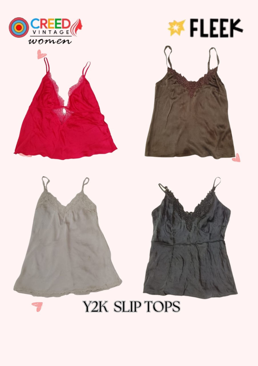 CR3519 Y2K Slip Tops - 10 Pcs