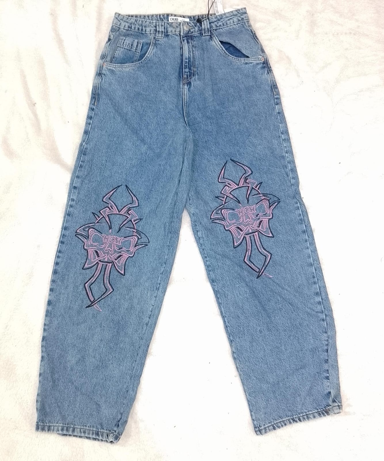 CR3529 Überarbeitete bestickte Jeans - 10 Stück