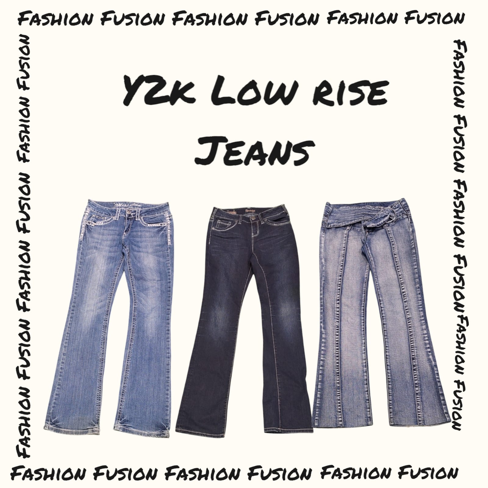 Jeans a vita bassa Y2K (FF-525)