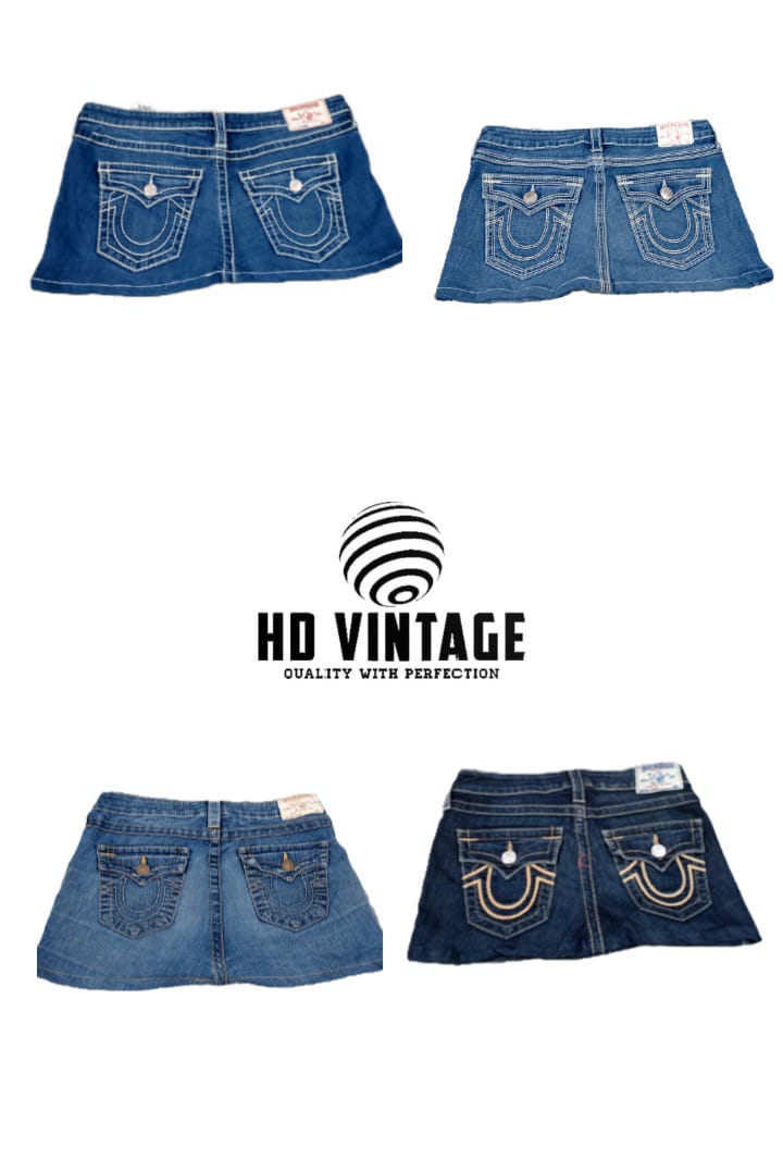 HD682 Ladies Reworked True Religion Skirts - 21 pcs