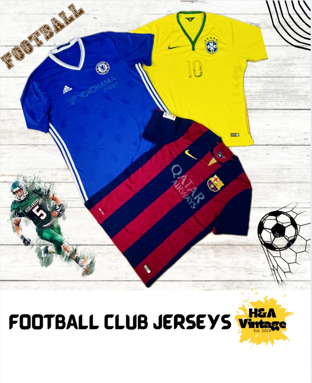 FOOTBALL JERSEY 10 PCS