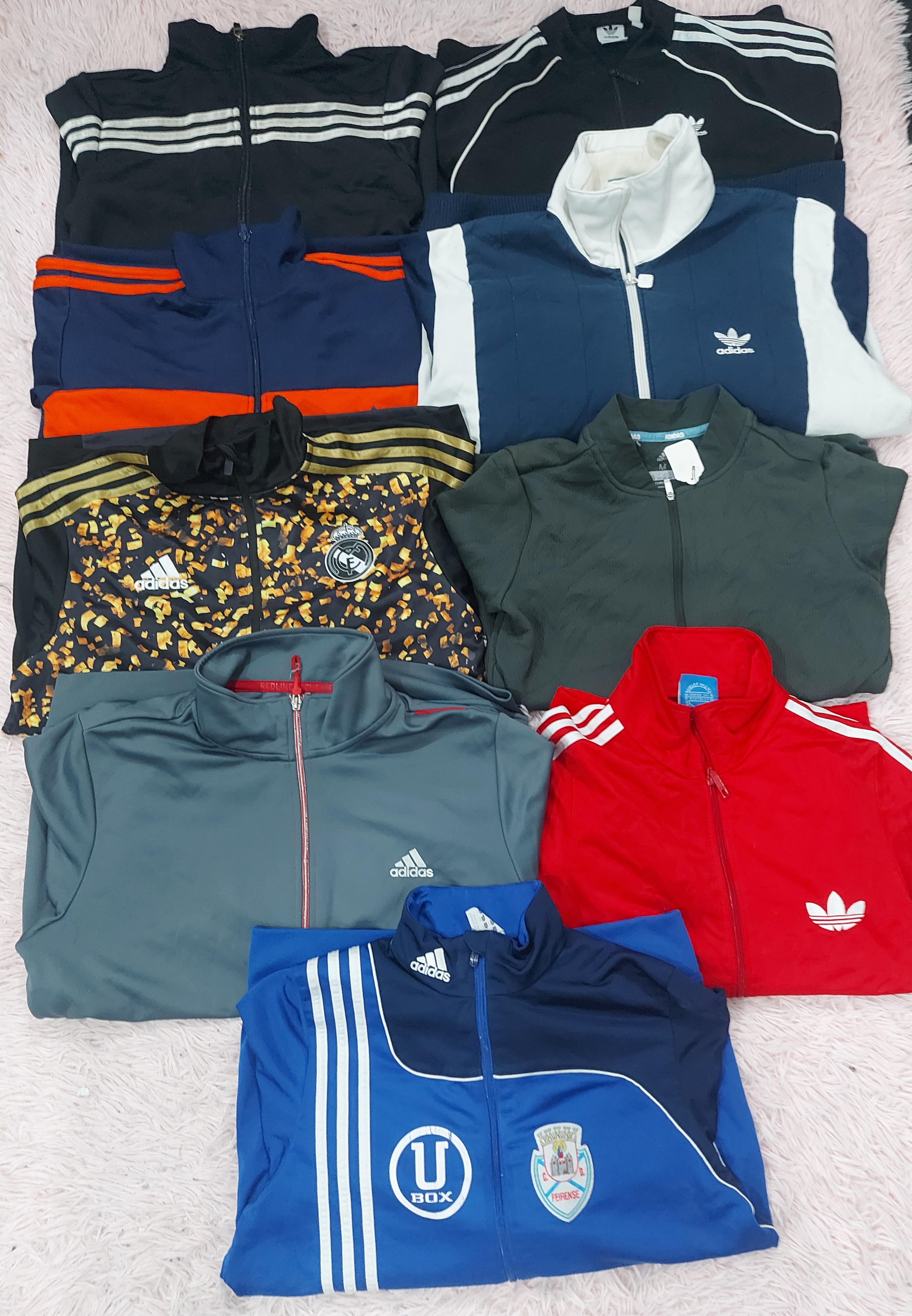 Adidas Fleece Track Jackets 19 Pcs