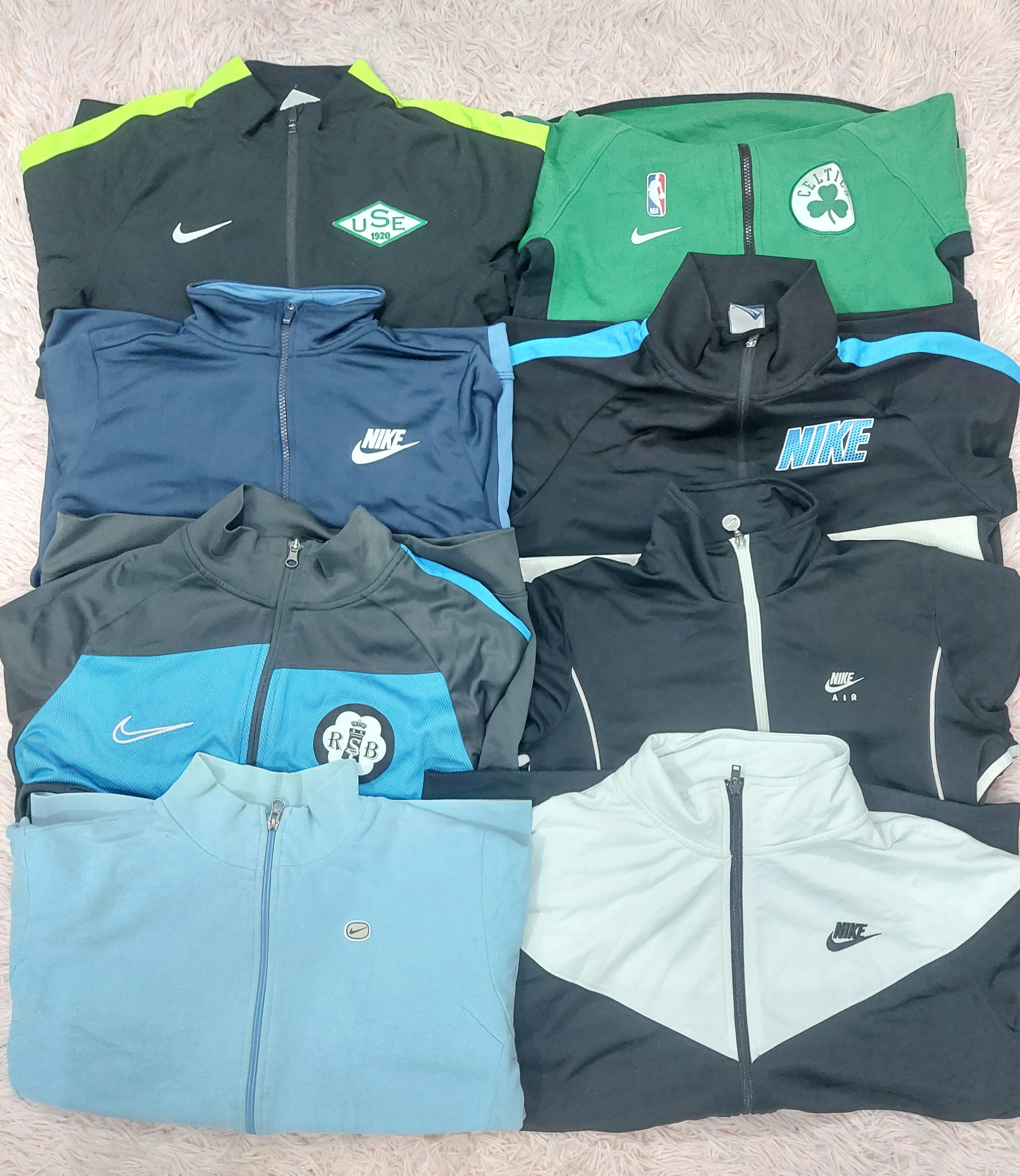 Vestes de course en polaire Nike 16 pièces