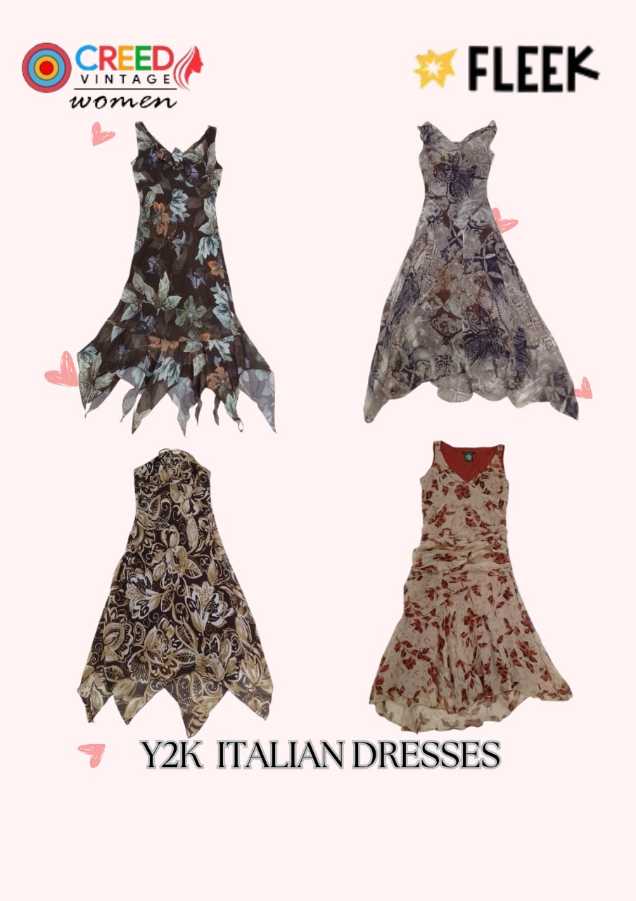 CR3555 Y2K Italian Dresses - 8 Pcs