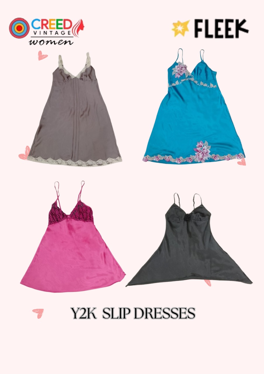 CR3559 Y2K Slip Dresses - 10 Pcs