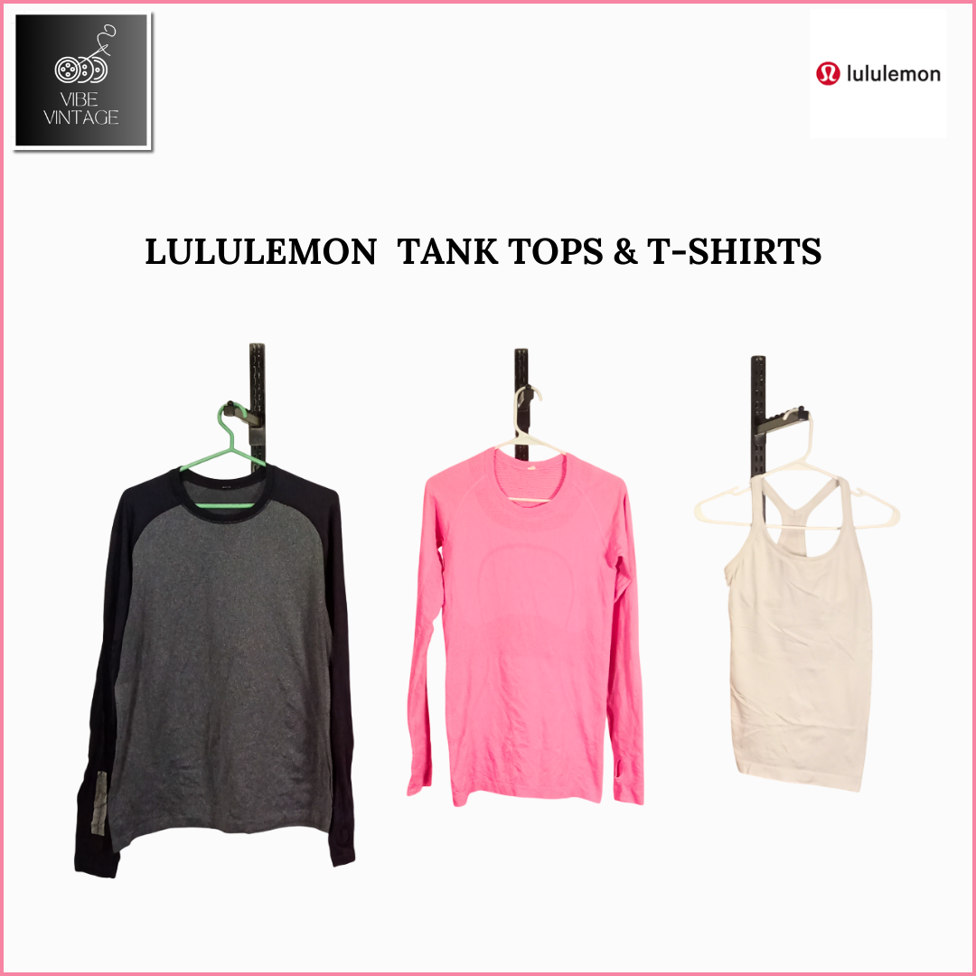 LULULEMON TANK TOPS & T-SHIRTS - 49 PCS