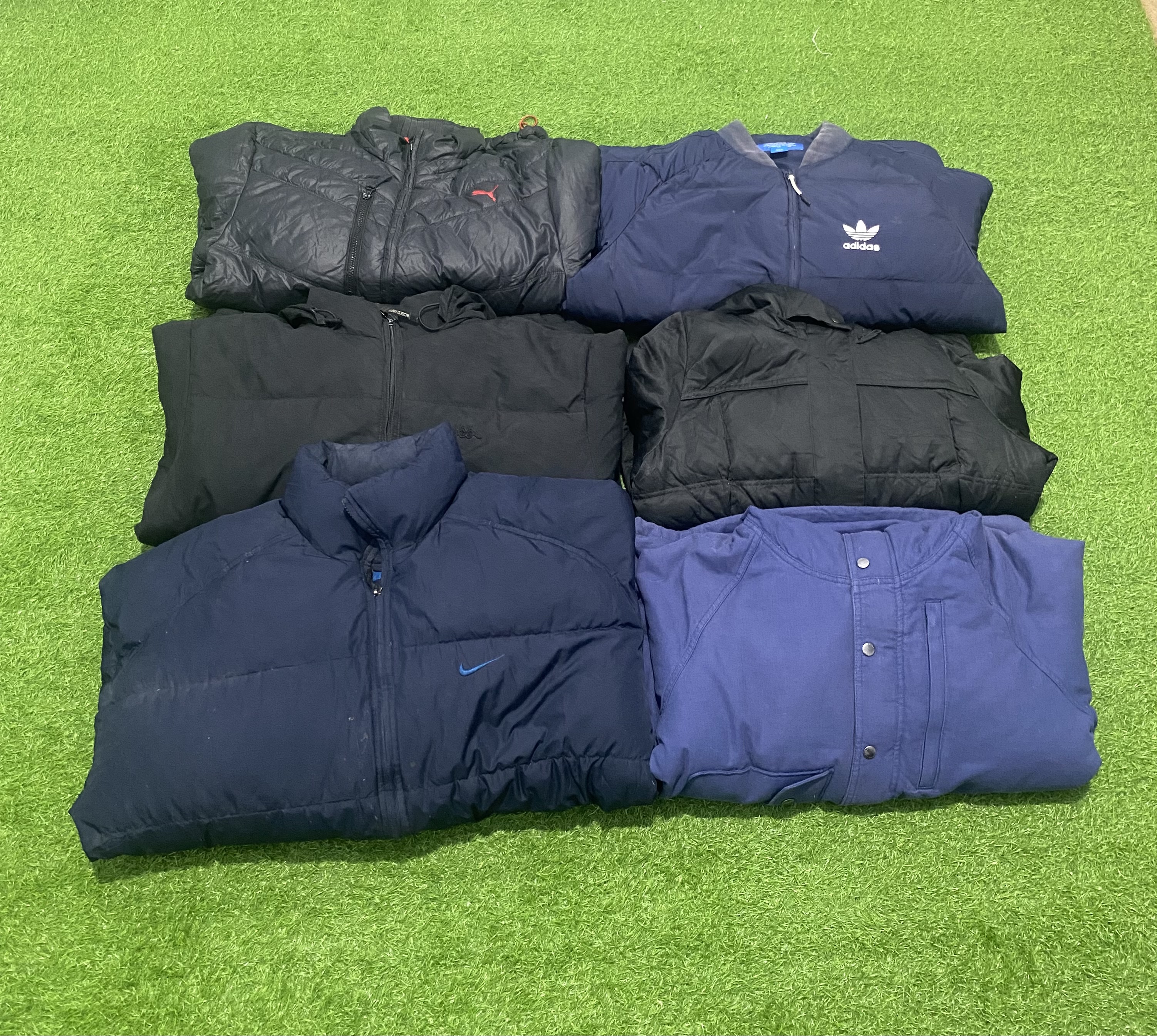 Mix brand puffer jackets