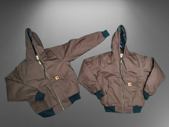 Carhartt Rework Style brown hooded jacket