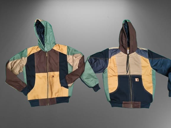 Carhartt Rework Style multi hooded jacket