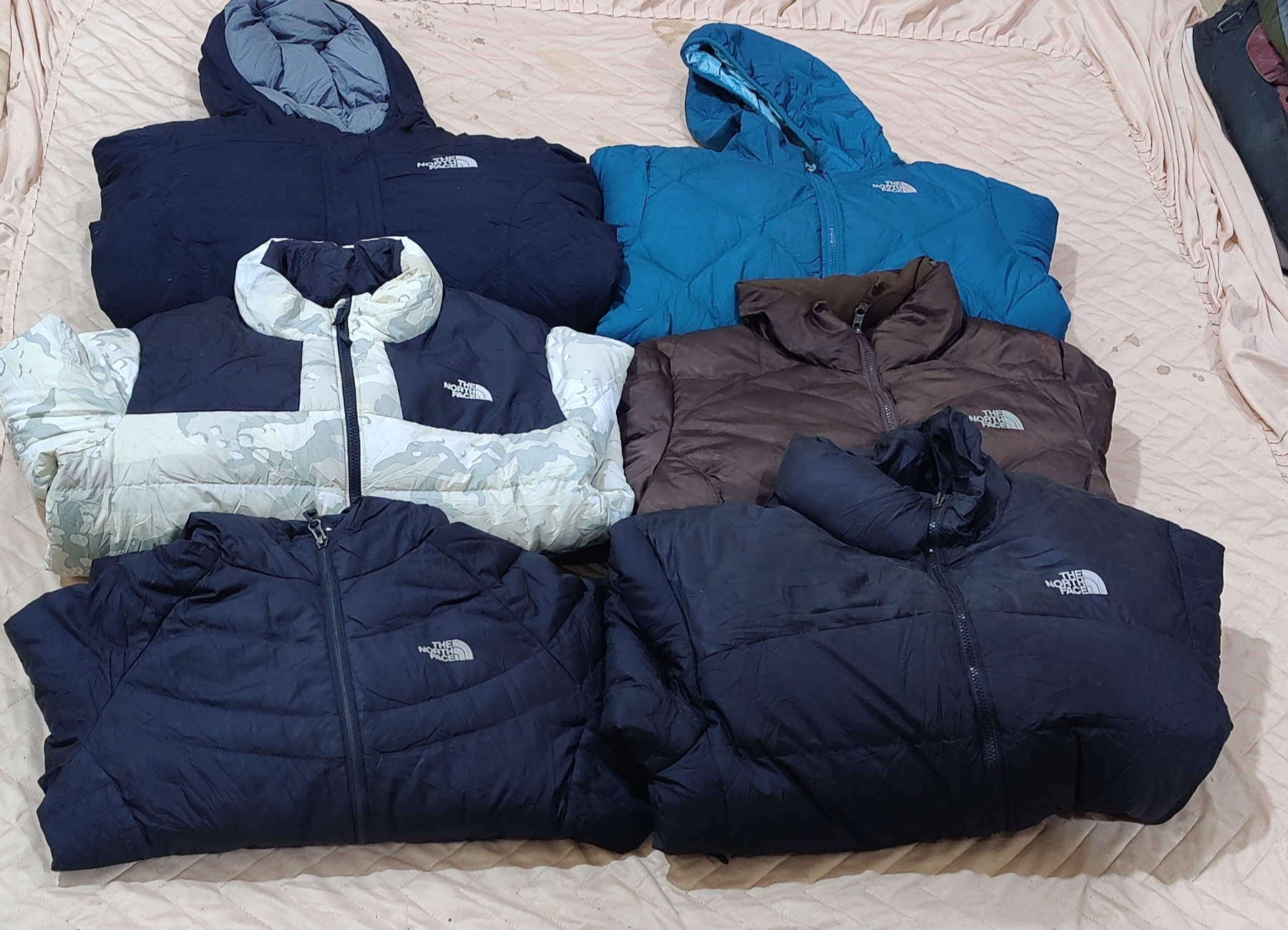 The North Face puffer jacket mix 700#800#650#500