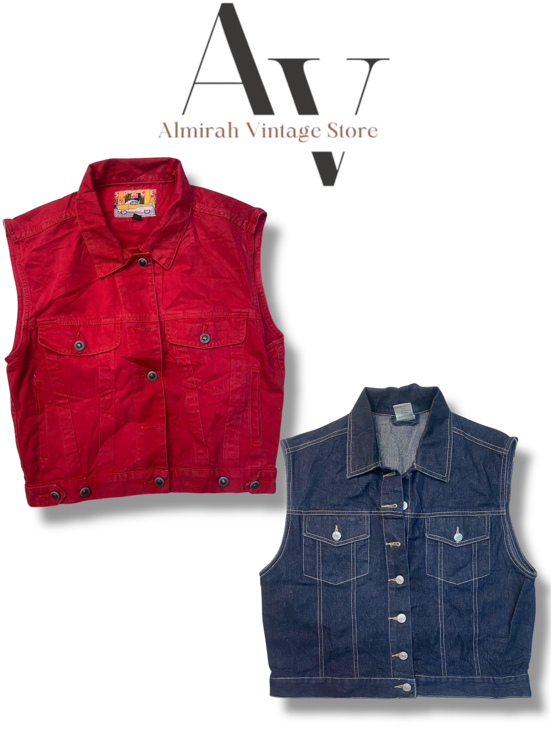 Y2k Denim Vest 5 pcs