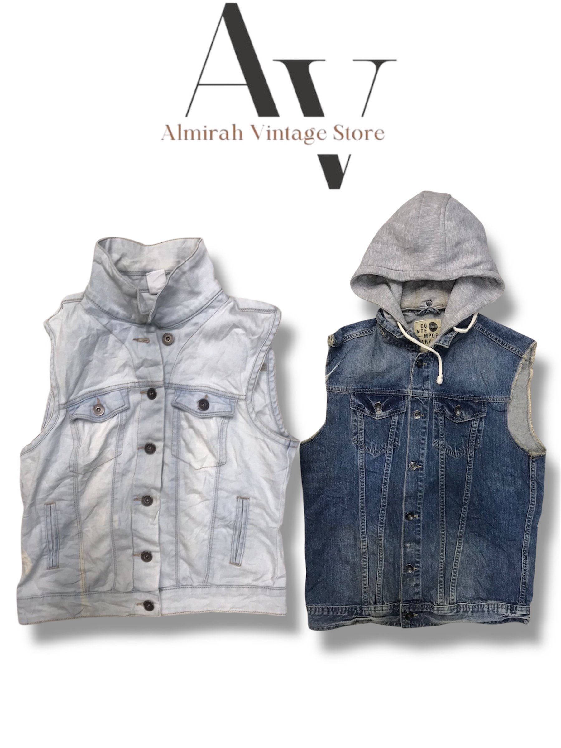 denim vest 8 pcs