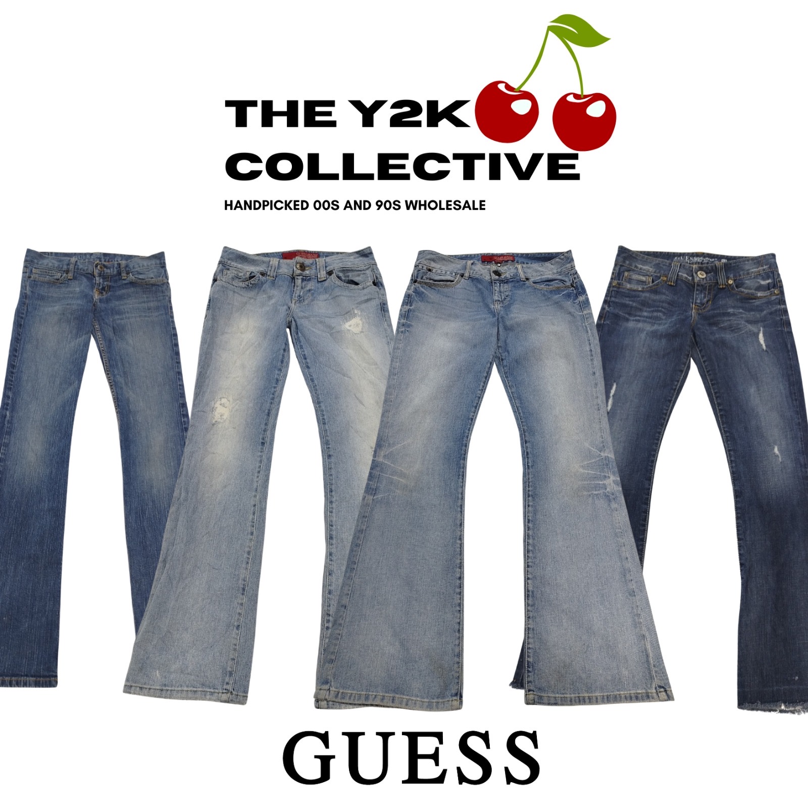 00s Branded Guess Flared Jeans Mix