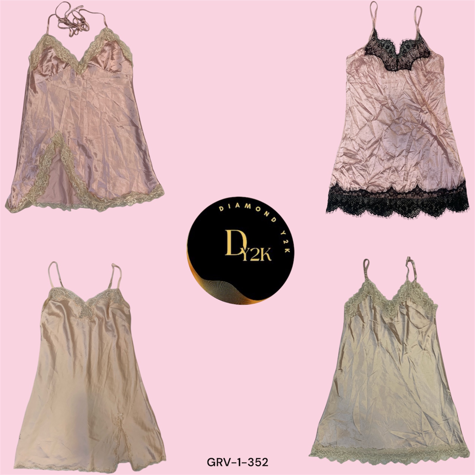 Vintage Pink Slip Dress Lot – Victoria’s Secret & More (GRV-1-352)