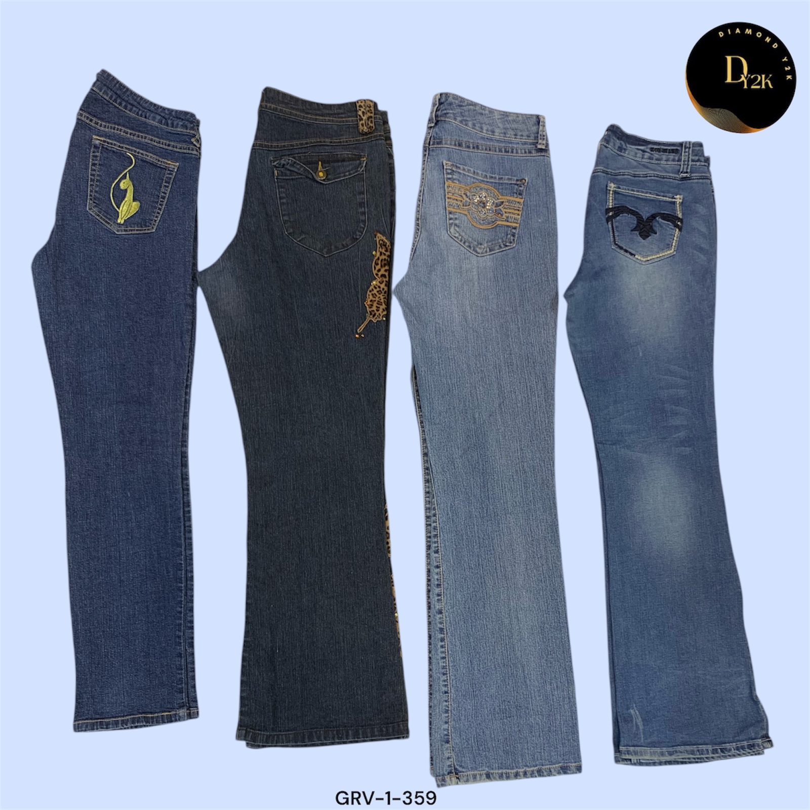 Y2K Baddie Flared Jeans – Baby Phat & Other Faves (GRV-1-359)
