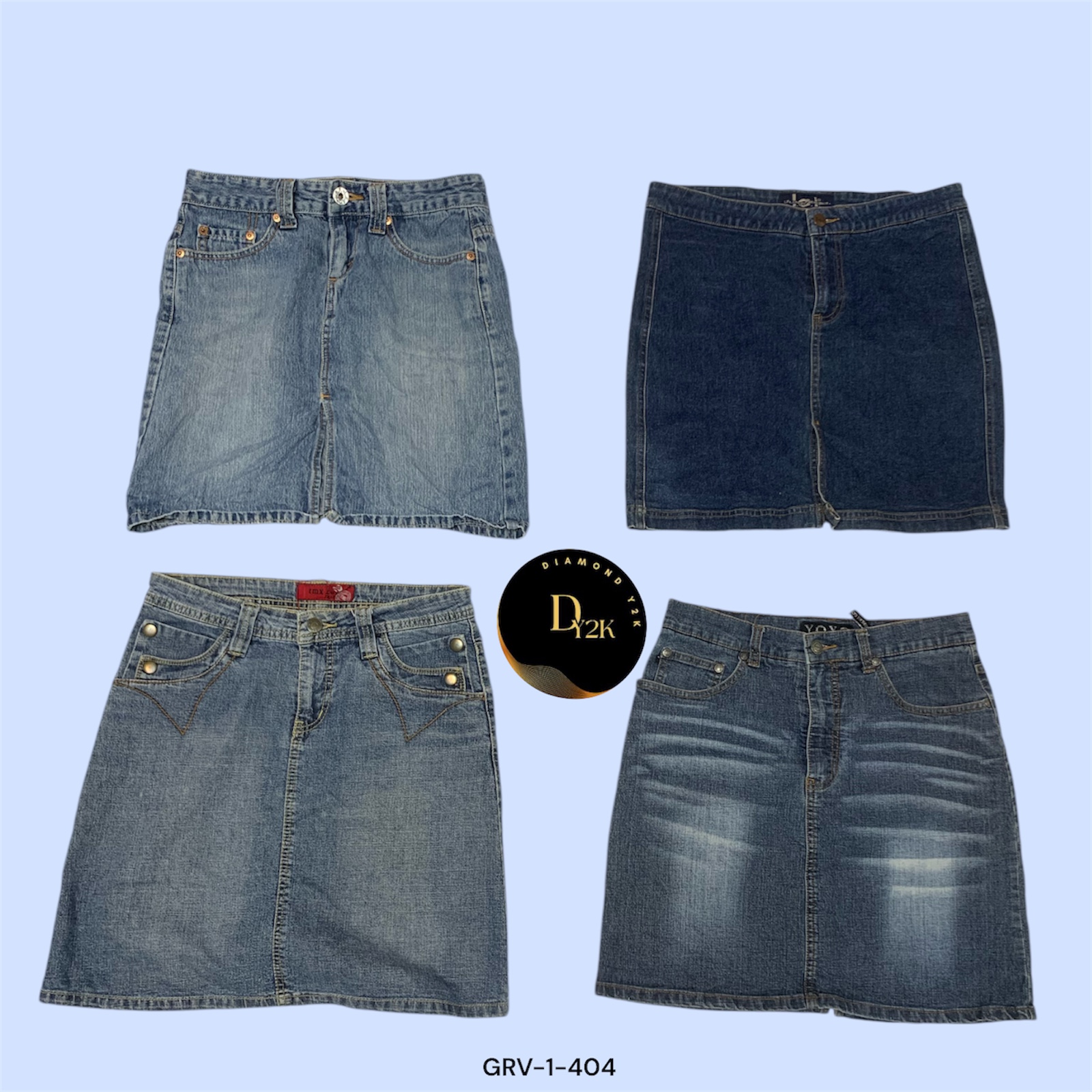 Jupe Midi en Denim Rétro – Parfaite pour Toutes les Saisons (GRV-1-404)