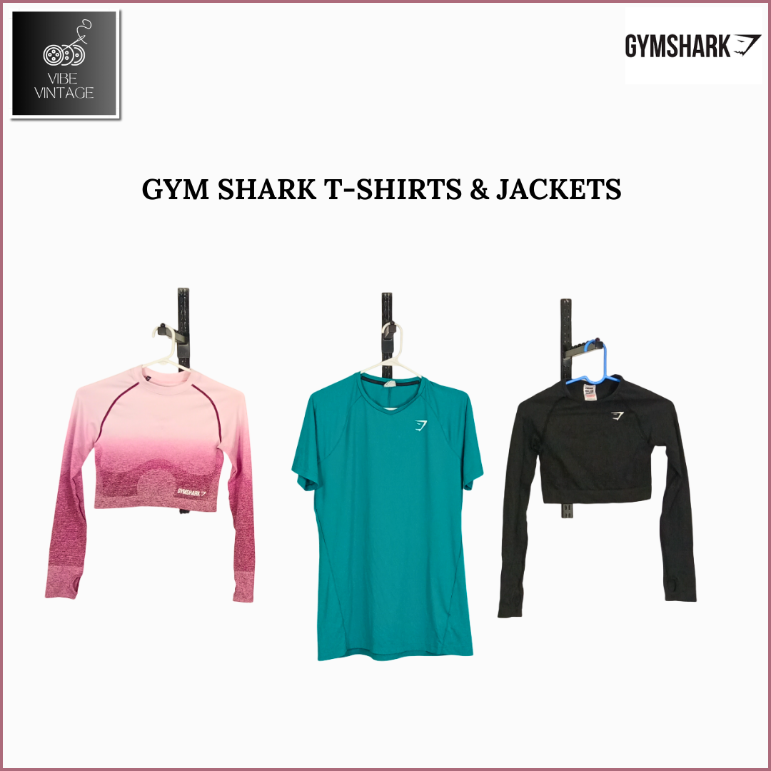 GYM SHARK T-SHIRTS & JACKETS - 23 PCS