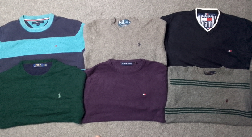 Polo ralph lauren and tommy hilfiger sweater 14 pcs