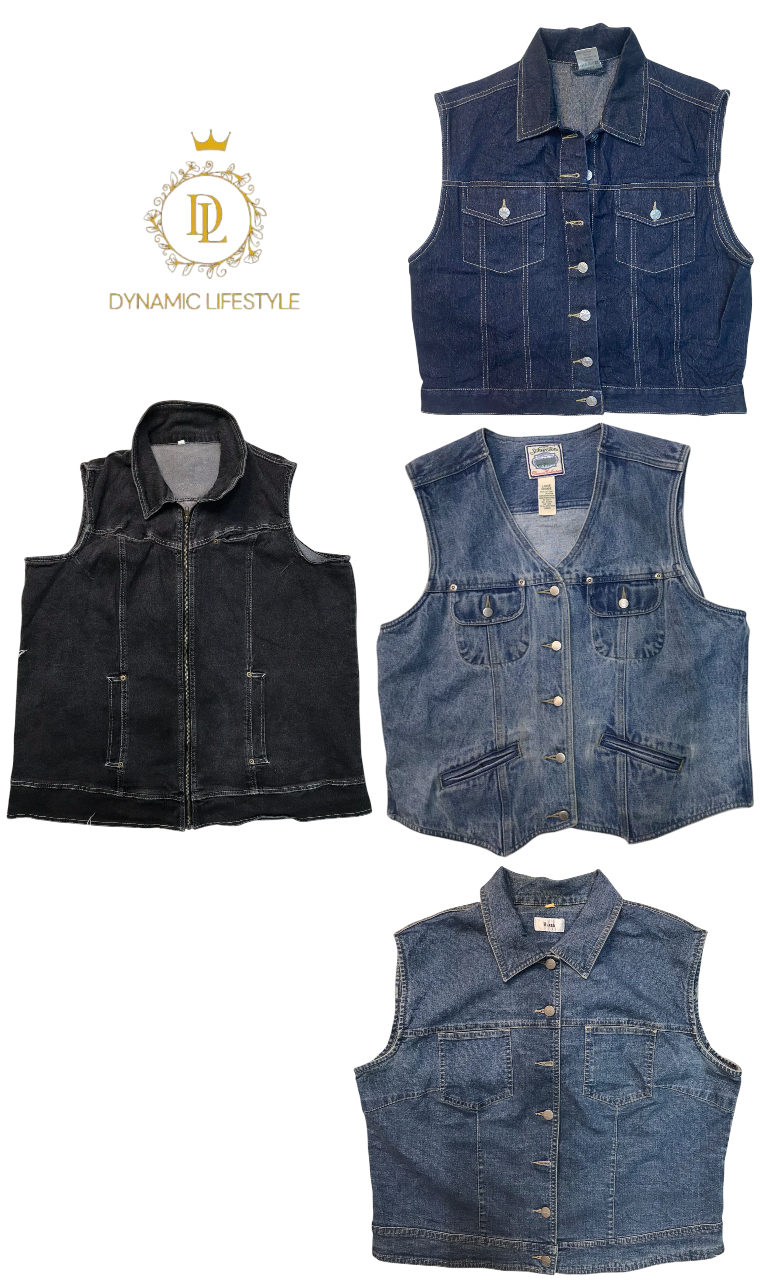 Denim vest coat 20 pcs