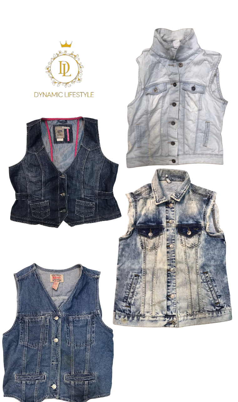 Denim vest coat 30 pcs