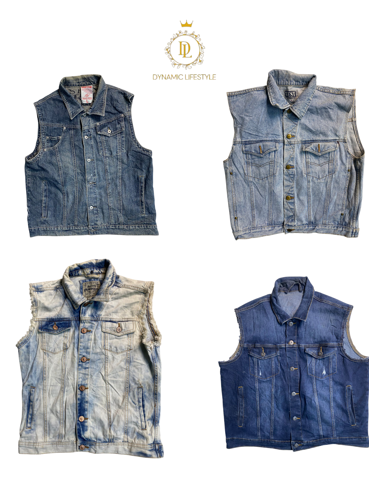 Denim vest coat 20 pcs