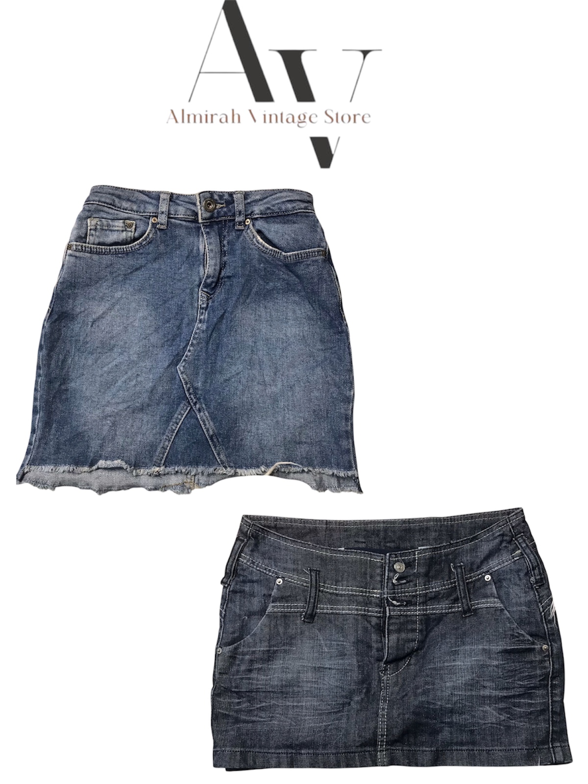 Denim y2k mini and medi skirts