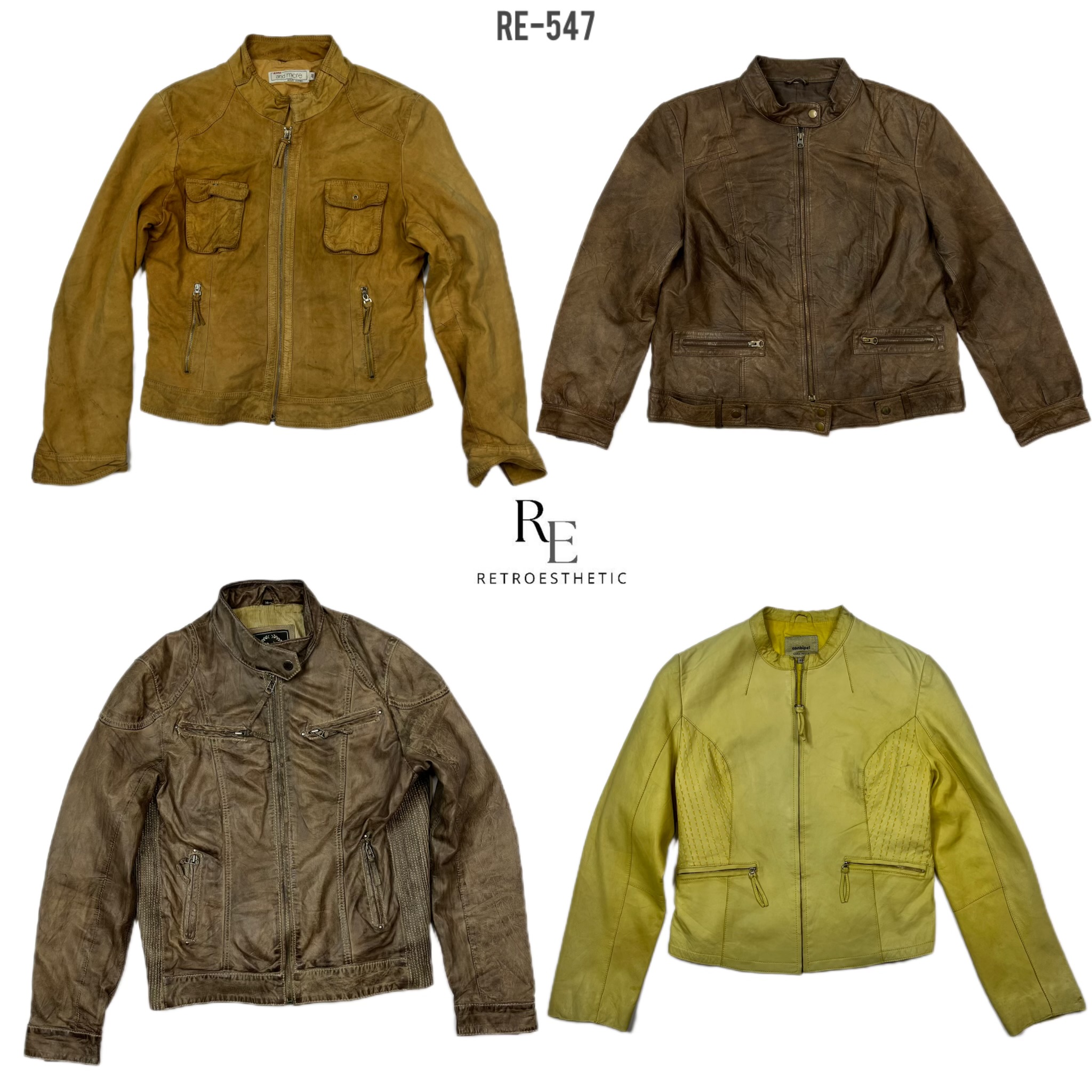 Y2K NYC IT Girl Leather Jackets (RE-547)