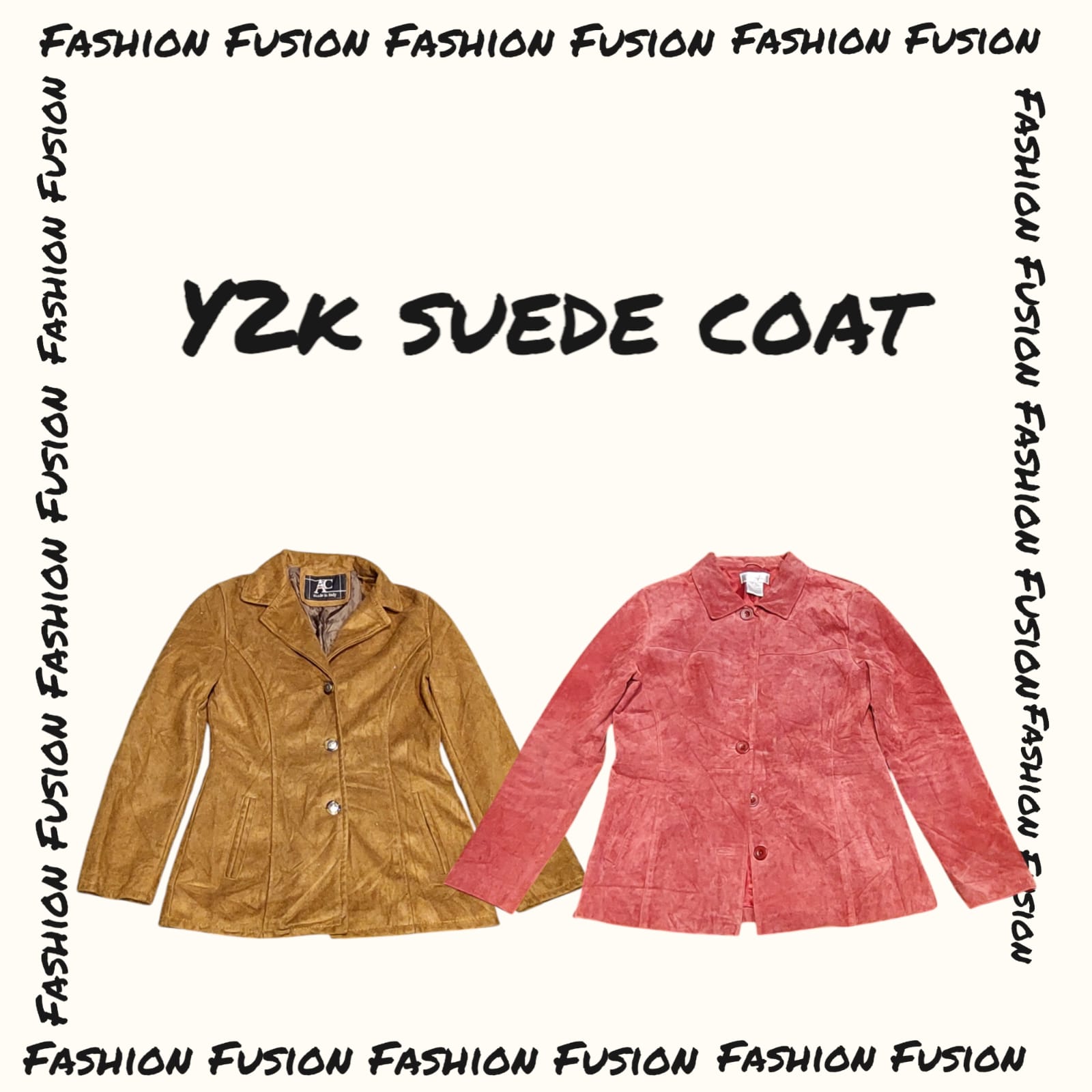 Y2k suede coats (FF-554)