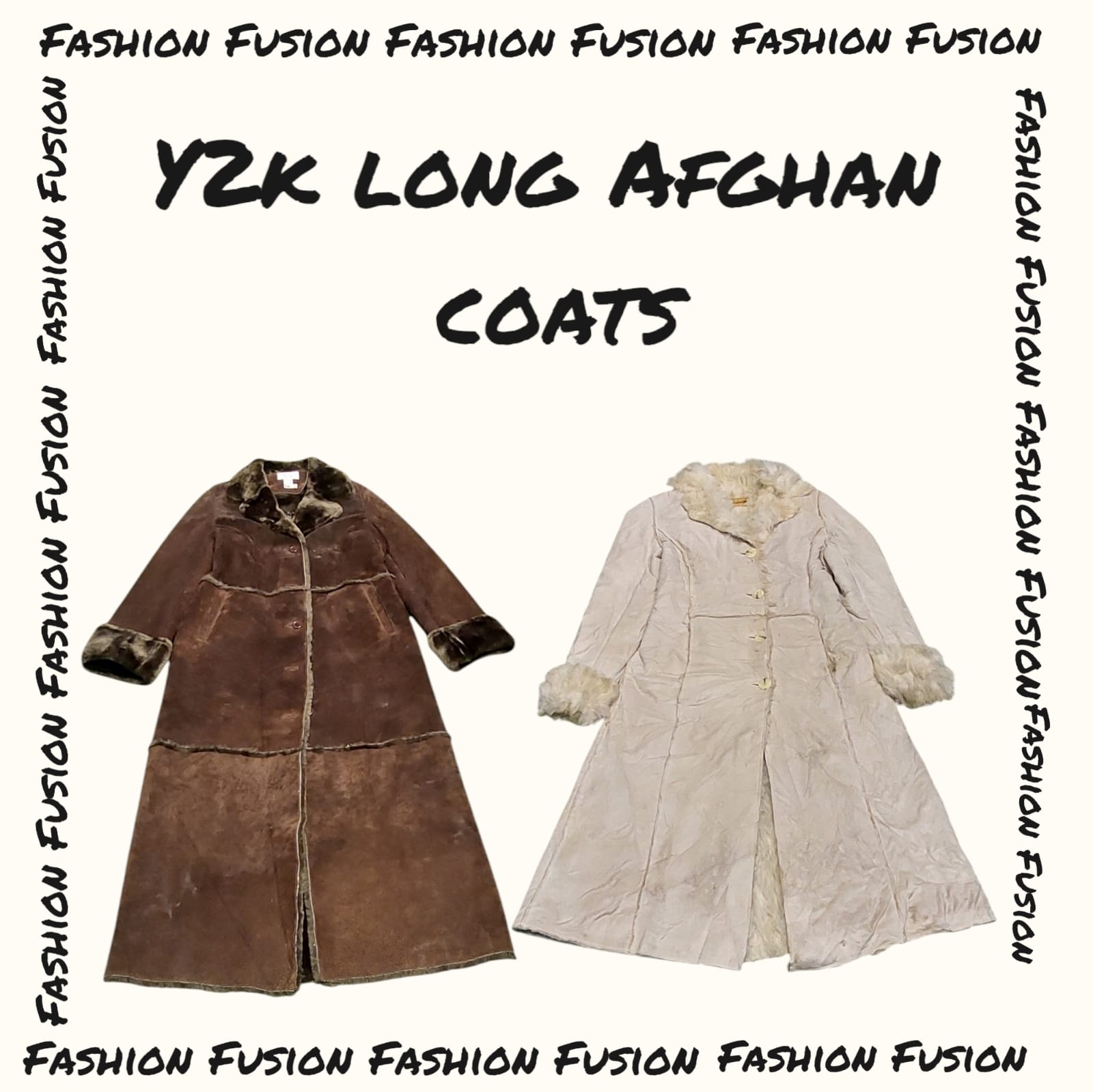 Y2k long Afghan coats (FF-560)